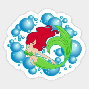 Mermaid Bubbles Sticker